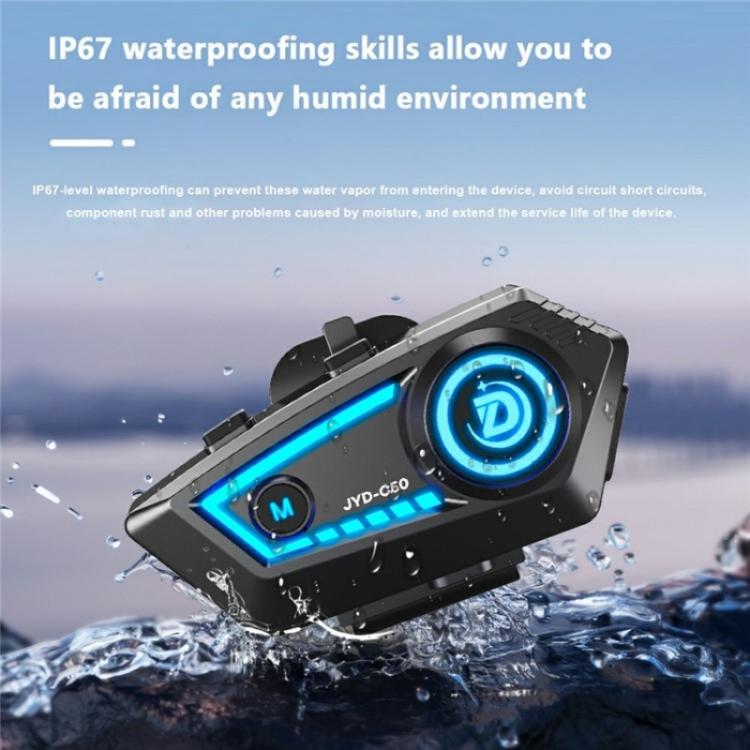 JYD - C50 Rhythm Light Motorcycle Helmet Wireless Bluetooth Music Headset, JYD - C50 - ORIWHIZConsumer ElectronicsMotorcycle Walkie TalkieWalkie Talkie