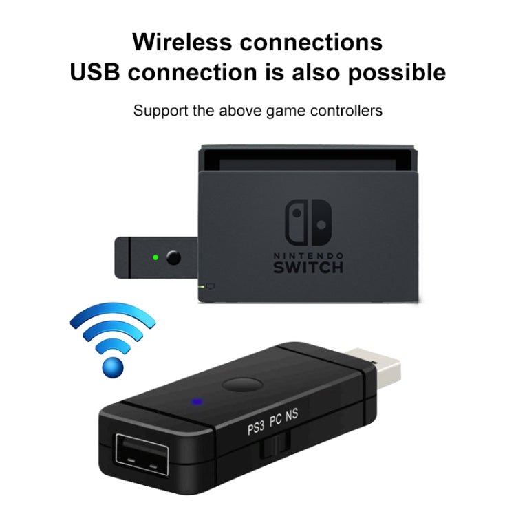 JYS - 130 Wireless Bluetooth Gamepad Converter Adapter For PS3 / Switch / PC, For PS3 / Switch / PC - ORIWHIZSony AccessoriesSony Accessories Adapter & CablesToys & Hobbies