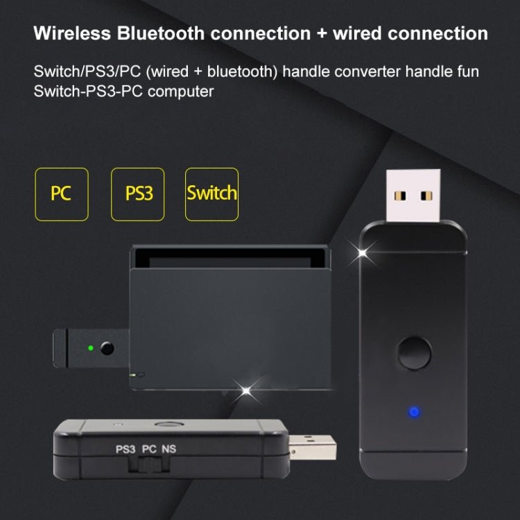 JYS - 130 Wireless Bluetooth Gamepad Converter Adapter For PS3 / Switch / PC, For PS3 / Switch / PC - ORIWHIZSony AccessoriesSony Accessories Adapter & CablesToys & Hobbies