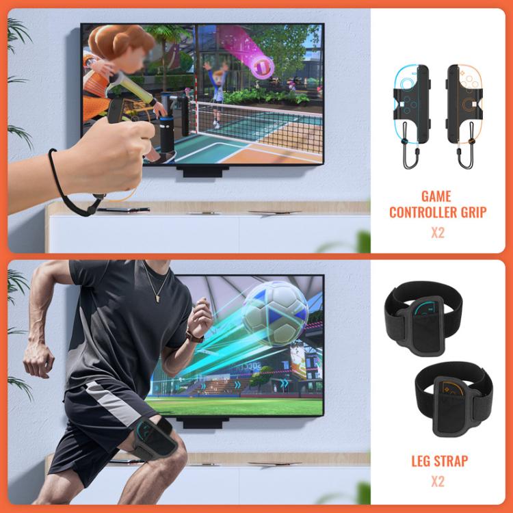 JYS JYS - NS2281 For Nintendo Switch 2 Sports 9 In 1 Gaming Sports Kit Left And Right Grip Accessories - ORIWHIZJYSNintendo AccessoriesNintendo Accessories Gamepads