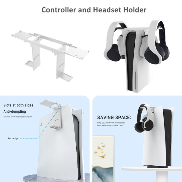 JYS JYS - P5151 For PS5 12 In 1 Handle Charger + Rocker Cap + Privacy Cover + Silicone Cover + Bracket Set, JYS - P5151 - ORIWHIZSony AccessoriesSony Accessories CasesToys & Hobbies