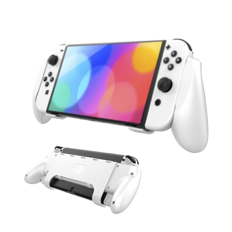 JYS NS218 Multifunctional Game Console Integrated Protective Case With Grip For Switch OLED, White, Black - ORIWHIZJYSNintendo AccessoriesNintendo Accessories Cases