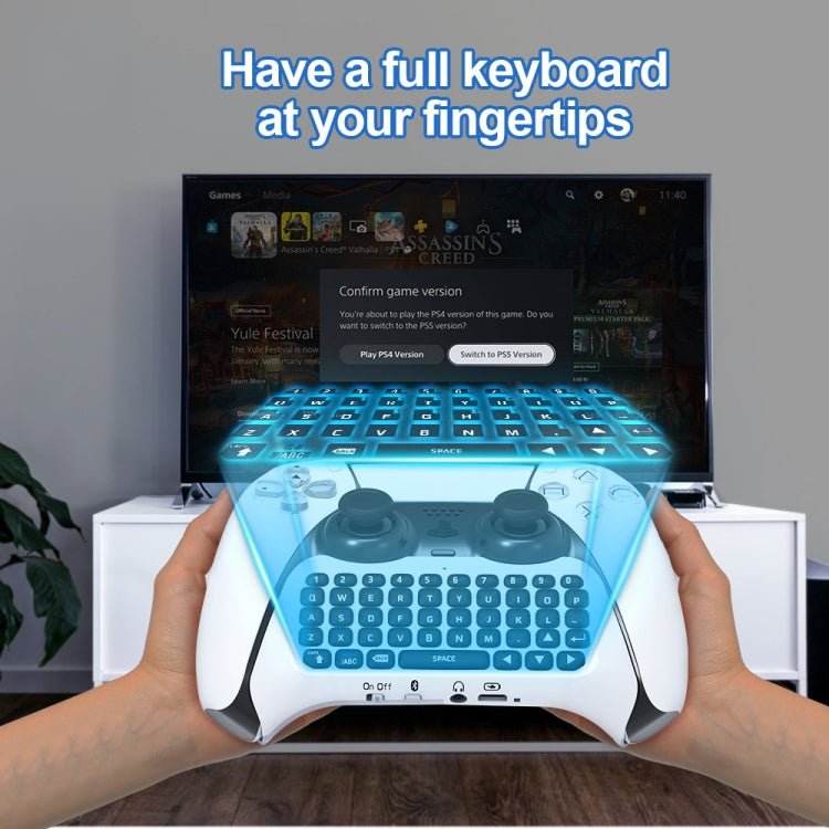 JYS - P5121 Bluetooth Wireless Handle Keyboard Can Chat Voice External Keyboard Suitable For PS5, JYS - P5121 - ORIWHIZSony AccessoriesSony Accessories GamepadsToys & Hobbies