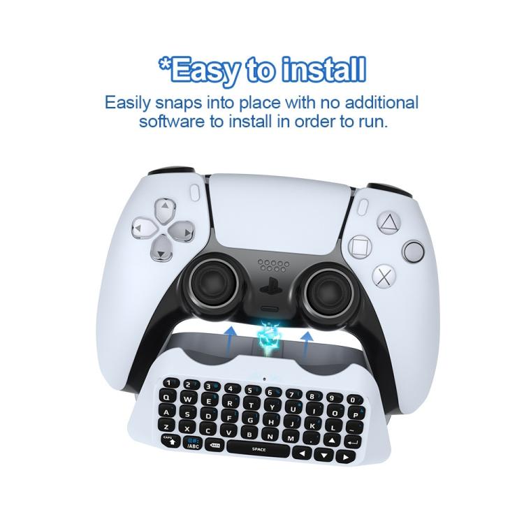 JYS - P5121 Bluetooth Wireless Handle Keyboard Can Chat Voice External Keyboard Suitable For PS5, Note: Without Handle, JYS - P5121 (Grey) - ORIWHIZSony AccessoriesSony Accessories GamepadsToys & Hobbies