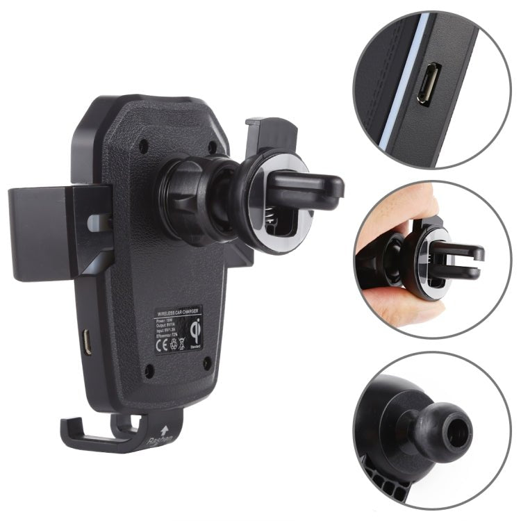 K81 10W QI Universal Rotating Gravity Induction Car Wireless Charging Mobile Phone Holder with Suction Cup, K81 - ORIWHIZ