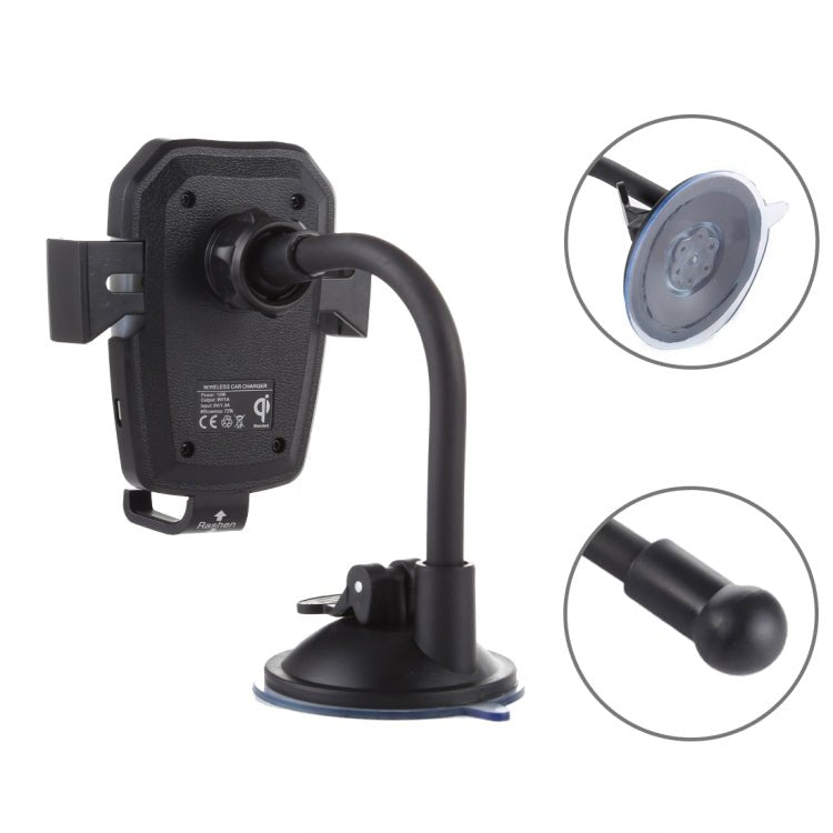 K81 10W QI Universal Rotating Gravity Induction Car Wireless Charging Mobile Phone Holder with Suction Cup, K81 - ORIWHIZ