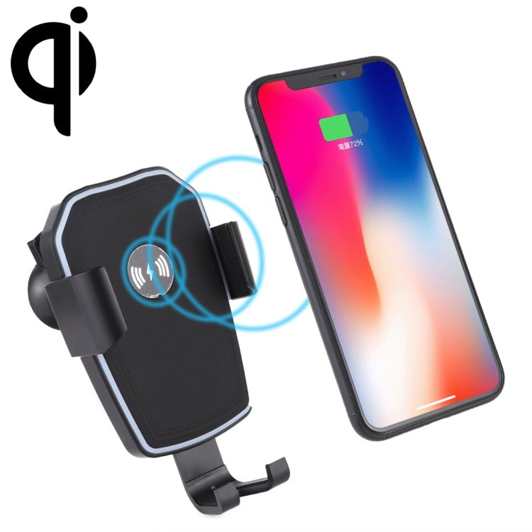 K81 10W QI Universal Rotating Gravity Induction Car Wireless Charging Mobile Phone Holder with Suction Cup, K81 - ORIWHIZ