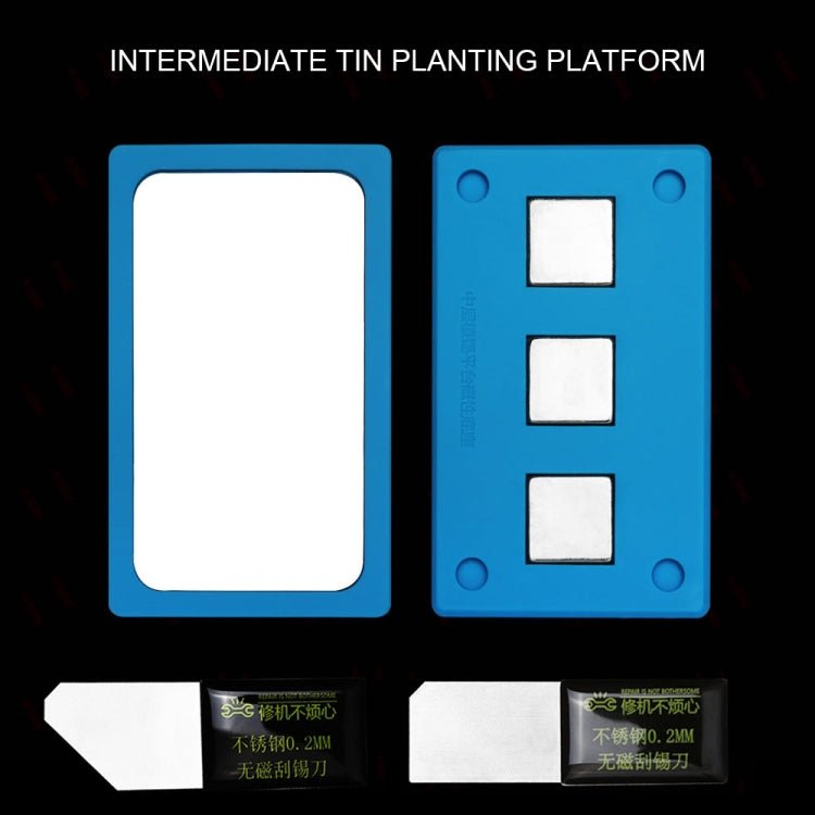 Kaisi 18 in 1 Silicone Middle Layer Tin Planting BGA Reballing Platform for iPhone X - 14 Pro Max, Kaisi 18 in 1 - ORIWHIZ