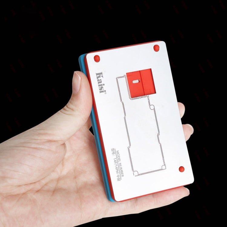 Kaisi 18 in 1 Silicone Middle Layer Tin Planting BGA Reballing Platform for iPhone X - 14 Pro Max, Kaisi 18 in 1 - ORIWHIZ