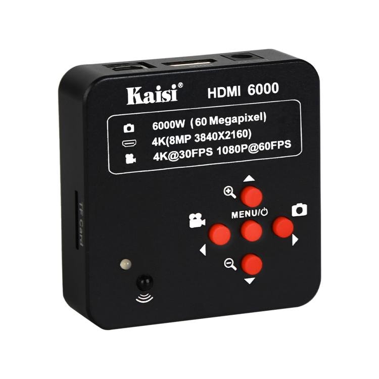 Kaisi HDMI 6000 HDMI / USB Dual Interface 60MP 4K Ultra HD Microscope Industrial Camera, US Plug, EU Plug - ORIWHIZ