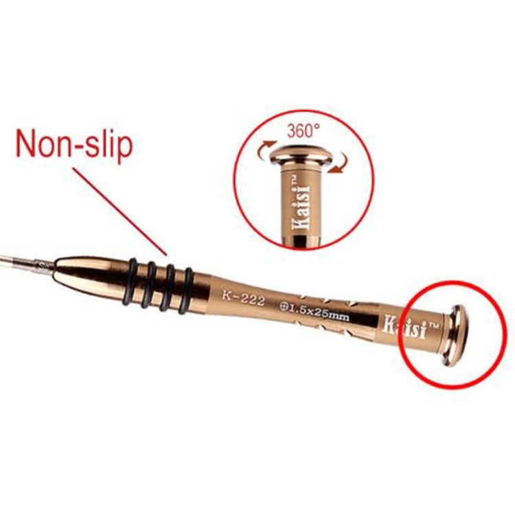 Kaisi K - 222 Precision Screwdrivers Professional Repair Opening Tool for Mobile Phone Tablet PC (Phillips: 2.0), Phillips: 2.0 - ORIWHIZ