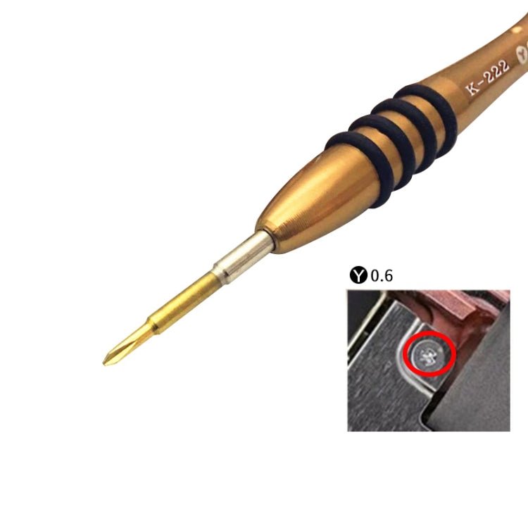 Kaisi K - 222 Precision Screwdrivers Professional Repair Opening Tool for Mobile Phone Tablet PC (Y shape: 0.6), Y shape: 0.6 - ORIWHIZ