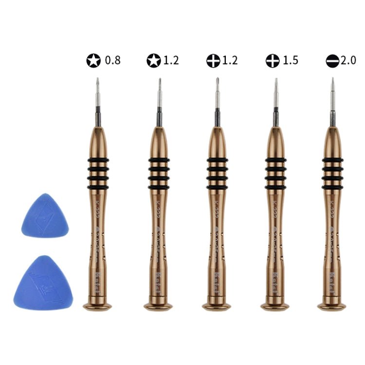 Kaisi K - 5222 7 in 1 Plastic Opening Pick + Precision Screwdriver Set Tablet PC Cell Phone Repair Kit, K - 5222 - ORIWHIZ