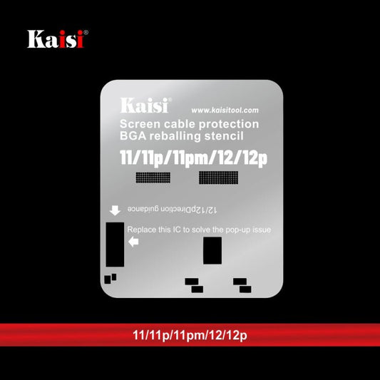 Kaisi LCD Screen IC BGA Reballing Stencil for iPhone 11 to 14 Pro Max - ORIWHIZ