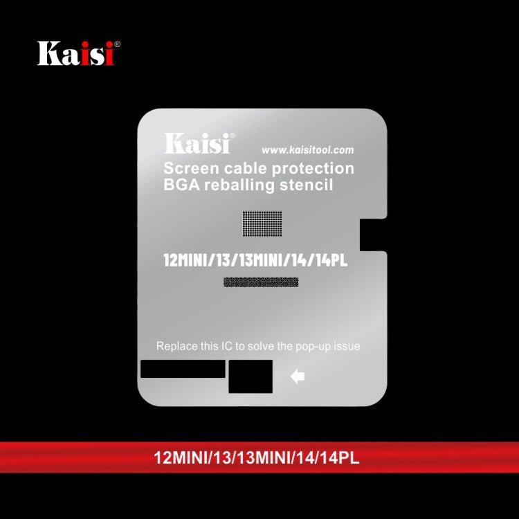 Kaisi LCD Screen IC BGA Reballing Stencil for iPhone 11 to 14 Pro Max - ORIWHIZ