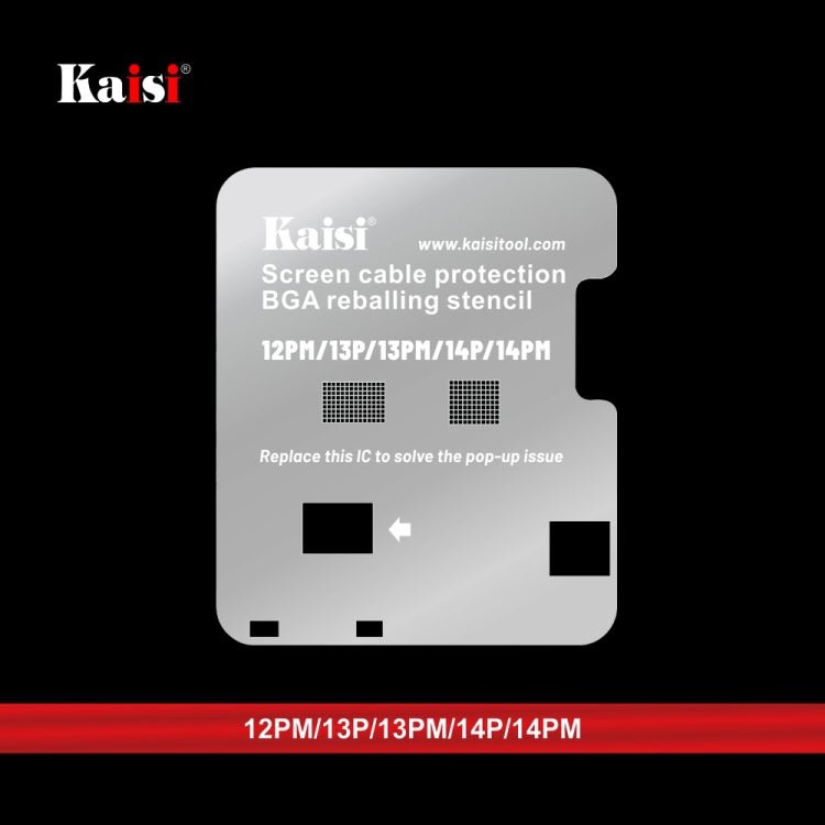 Kaisi LCD Screen IC BGA Reballing Stencil for iPhone 11 to 14 Pro Max - ORIWHIZ