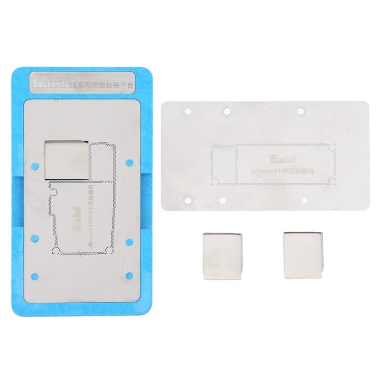 Kaisi Mainboard Middle Layer Board BGA Reballing Stencil Plant Tin Platform for iPhone 11 / 11 Pro, Kaisi Stencil Plant for iPhone 11 Series - ORIWHIZ