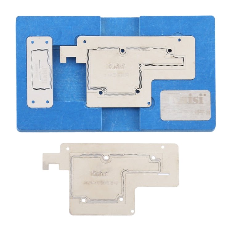 Kaisi Mainboard Middle Layer Board BGA Reballing Stencil Plant Tin Platform for iPhone X / XS / XS Max, Kaisi Stencil Plant for iPhone X Series - ORIWHIZ