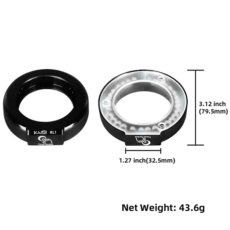 Kaisi RL1 28 Lamp Beads USB Interface Adjustable Brightness Microscope LED Ring Light - ORIWHIZ