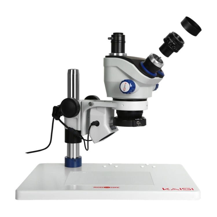 Kaisi TX - 350E Ver1.2 7X - 50X Microscope Zoom Stereo Microscope with Big Base, Kaisi TX - 350E - ORIWHIZ