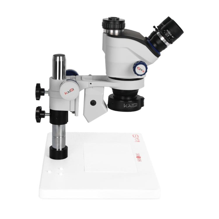 Kaisi TX - 350E Ver1.3 7X - 50X Zoom Trinocular Stereo Microscope with Big Base & 4K Camera, Kaisi TX - 350E Ver1.3 - ORIWHIZ