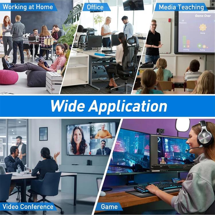 KCEVE KC - KVM204D3 HDMI+3 DP Ports KVM Switch Supports 4 Displays 2 Computers 4K 144Hz / 8K 60Hz, US Plug, EU Plug, AU Plug, UK Plug - ORIWHIZComputer & NetworkingHDMI SeriesKCEVE
