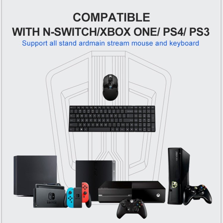 Keyboard And Mouse Converter For PS4/Switch/PS4 Pro/XBOX ONE, Black, Support Audio Models - ORIWHIZSony AccessoriesSony Accessories Adapter & CablesToys & Hobbies