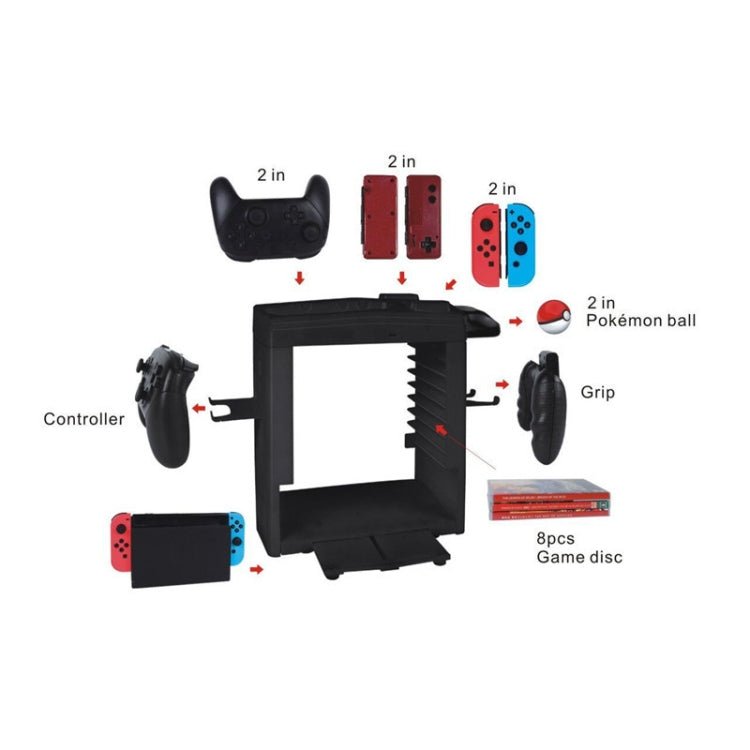 KJH Multi - function Bracket Handle Charging Base Receiving Frame for Nintendo Switch, KJH - SWITCH - 27 - ORIWHIZNintendo AccessoriesNintendo Accessories Charger & PowerToys & Hobbies