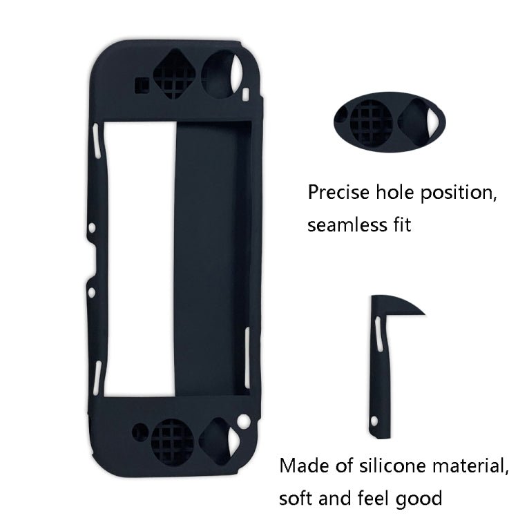 KJH NS - 067 Host Siamese Silicone Protective Case For Switch OLED, White, Red, Blue, Black - ORIWHIZKJHNintendo AccessoriesNintendo Accessories Cases