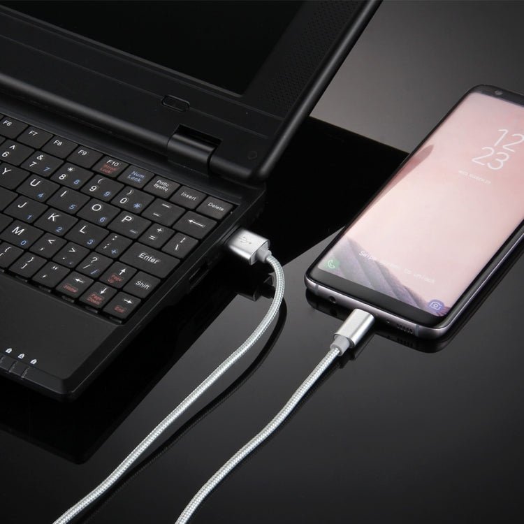 Knit Texture USB to USB - C / Type - C Data Sync Charging Cable, Cable Length: 1m, 3A Total Output, 2A Transfer Data - ORIWHIZ
