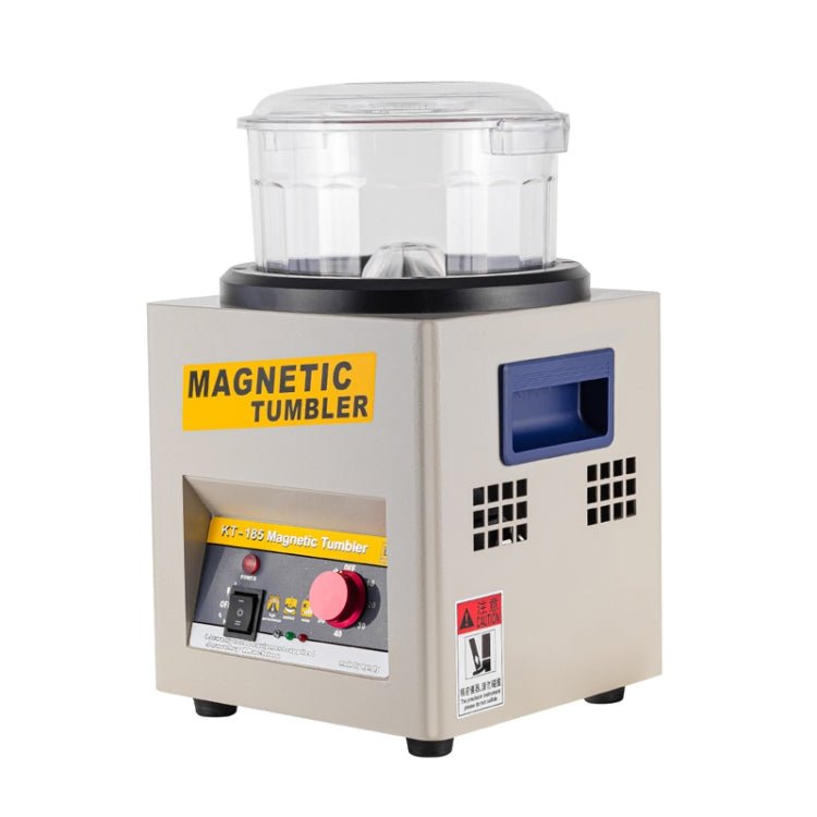 KT - 185 Magnetic Polishing Tumbler Stainless Steel Deburring And Polishing Machine, EU Plug - ORIWHIZ