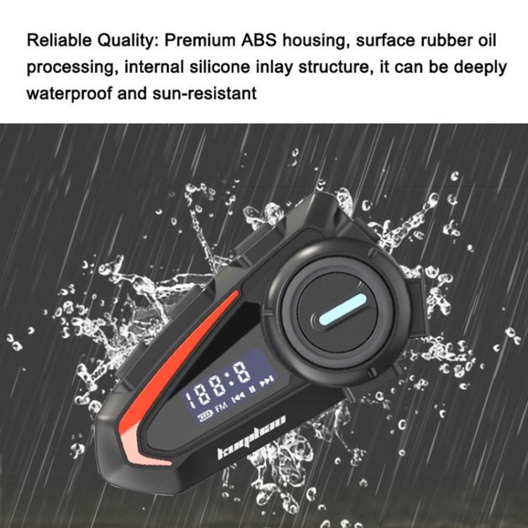 KUQIBAO Motorcycle Helmet Waterproof Bluetooth - compatible Headset With Screen - ORIWHIZConsumer ElectronicsKUQIBAOMotorcycle Walkie Talkie