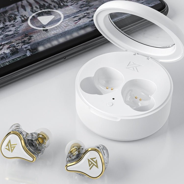 KZ SK10 1DD+1BA Hybrid Technology Bluetooth 5.2 True Wireless TWS Earphone, SK10(White), SK10(Pink), SK10(Black) - ORIWHIZ