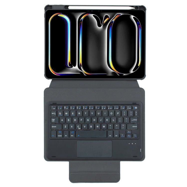 L13 - A 360 Rotation Acrylic Transparent Bluetooth Keyboard Leather Case With Touch Control, L13 - A - ORIWHIZApple AccessoriesiPad KeyboardiPad Keyboard For iPad Pro
