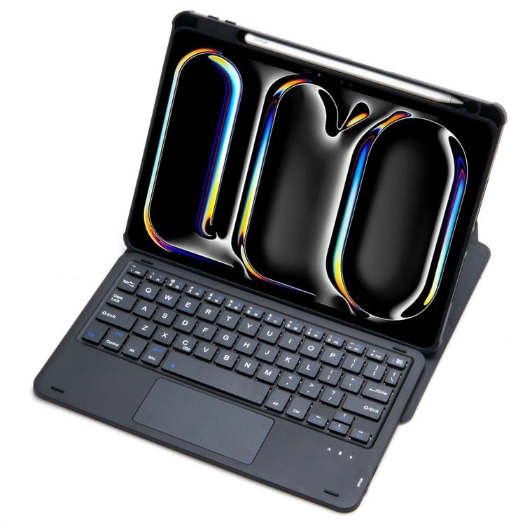 L13 - A 360 Rotation Acrylic Transparent Bluetooth Keyboard Leather Case With Touch Control, L13 - A - ORIWHIZApple AccessoriesiPad KeyboardiPad Keyboard For iPad Pro
