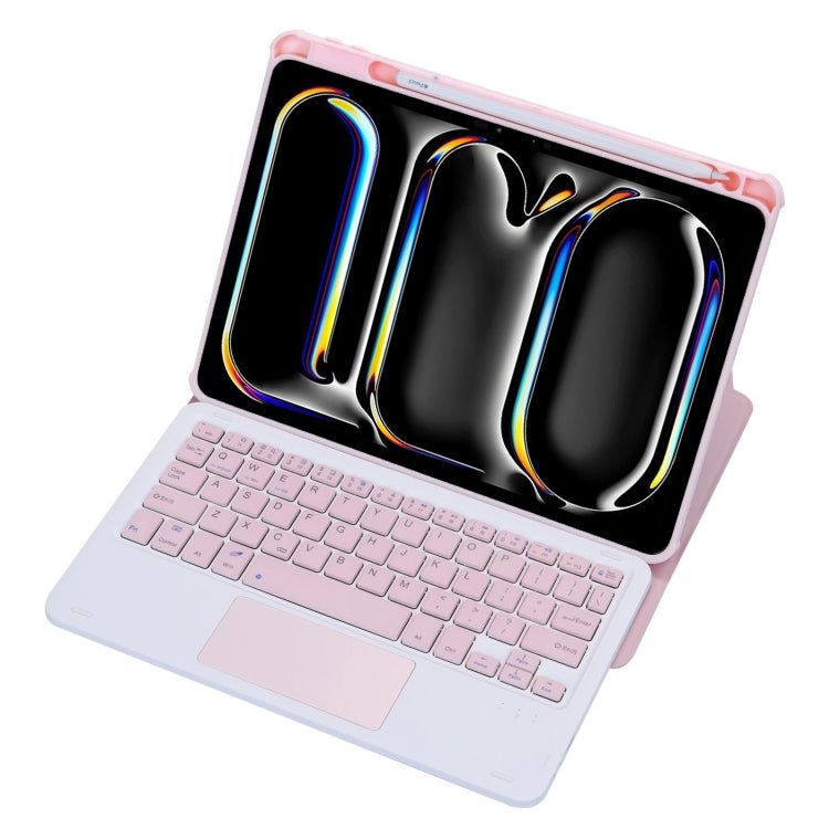 L13 - A 360 Rotation Acrylic Transparent Bluetooth Keyboard Leather Case With Touch Control, L13 - A - ORIWHIZApple AccessoriesiPad KeyboardiPad Keyboard For iPad Pro