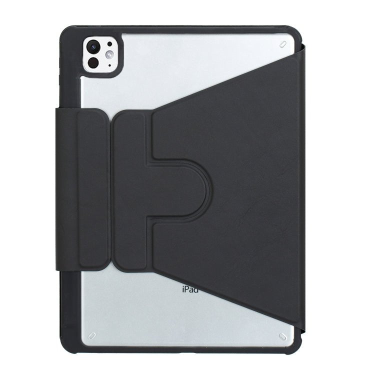 L13 - A 360 Rotation Acrylic Transparent Bluetooth Keyboard Leather Case With Touch Control, L13 - A - ORIWHIZApple AccessoriesiPad KeyboardiPad Keyboard For iPad Pro