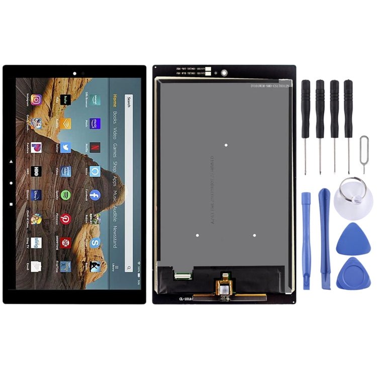 LCD Screen and Digitizer Full Assembly for Amazon Fire HD 10 2019 9th Gen m2v3r5, For Amazon Fire HD 10 2019 - ORIWHIZ