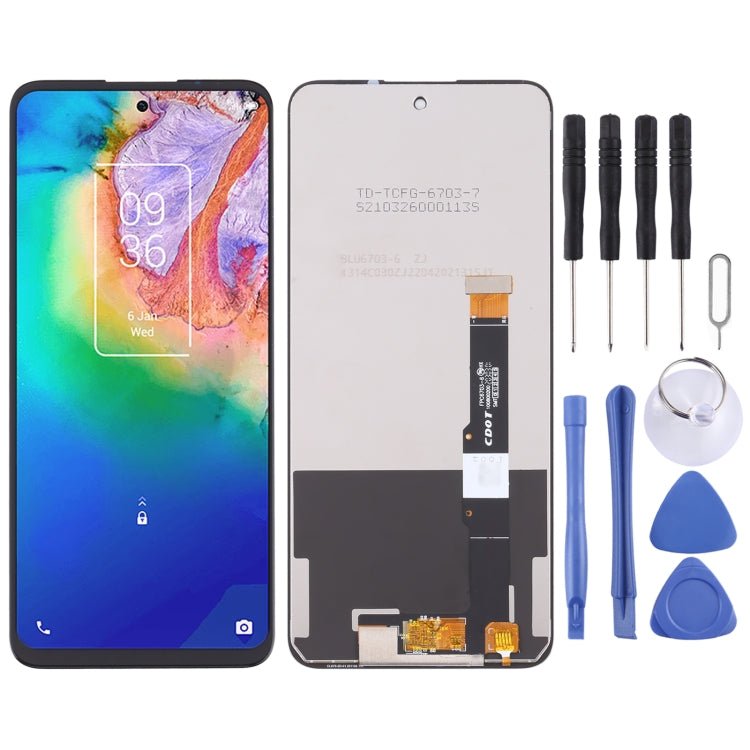 LCD Screen and Digitizer Full Assembly For TCL 20 5G T781 T781K T781H, For TCL 20 5G (TFT) - ORIWHIZ