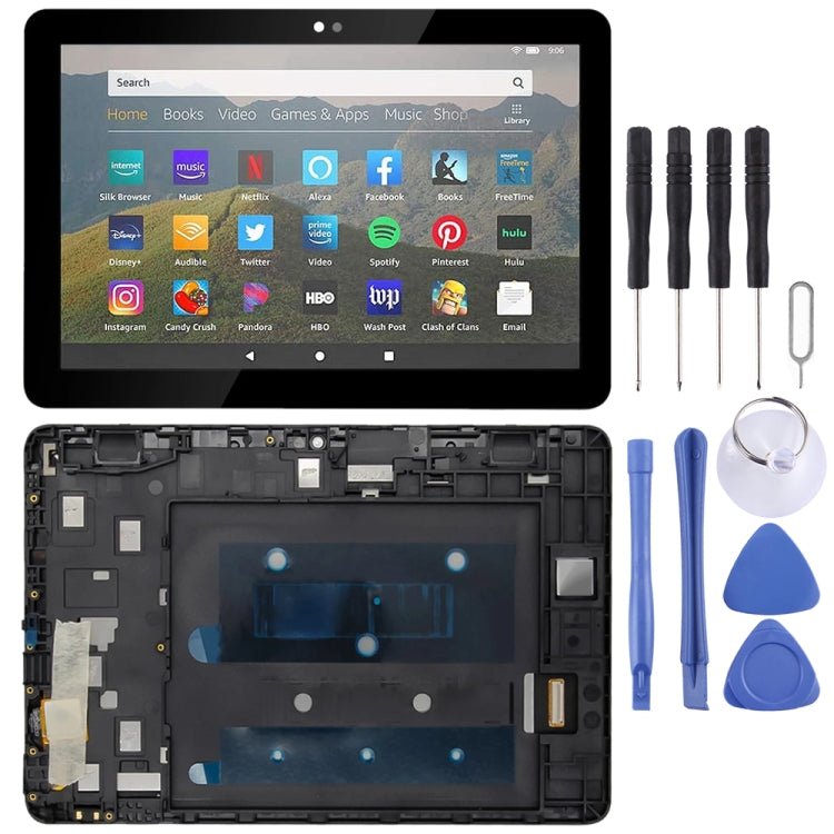 LCD Screen and Digitizer Full Assembly With Frame for Amazon Fire HD 8 2020 10th Gen K72LL4, For Amazon Fire HD 8 2020 - ORIWHIZ