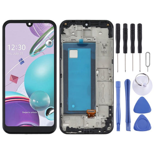 LCD Screen and Digitizer Full Assembly With Frame for LG K31 LM - K300Q, LMK300, For LG K31 - ORIWHIZ