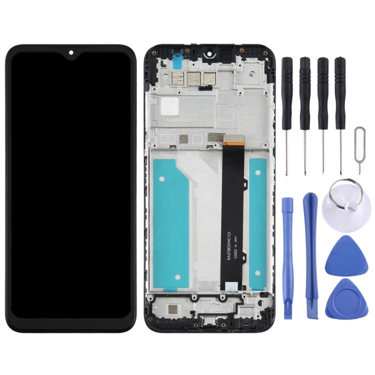 LCD Screen and Digitizer Full Assembly With Frame for LG K41s LMK410EMW, LM - K410EMW, LM - K410, For LG K41s - ORIWHIZ