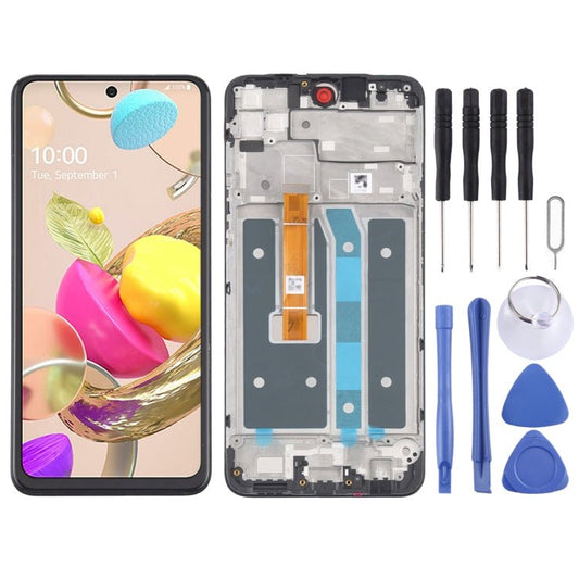 LCD Screen and Digitizer Full Assembly with Frame for LG K42 LMK420 LM - K420 LMK420H LM - K420H LMK420E LM - K420E LMK420Y LM - K420Y, For LG K42 - ORIWHIZ