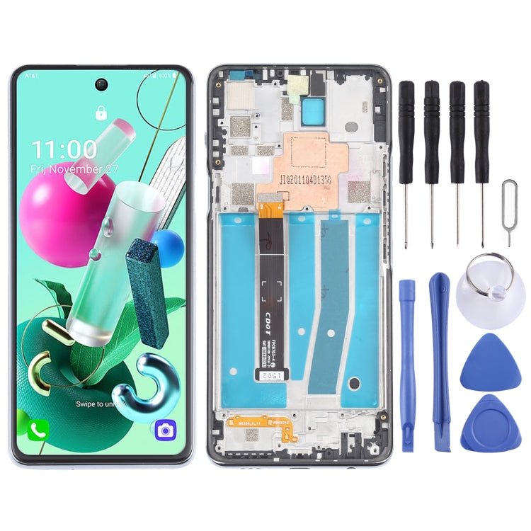 LCD Screen and Digitizer Full Assembly With Frame for LG K92 5G LMK920 LM - K920, For LG K92 5G - ORIWHIZ