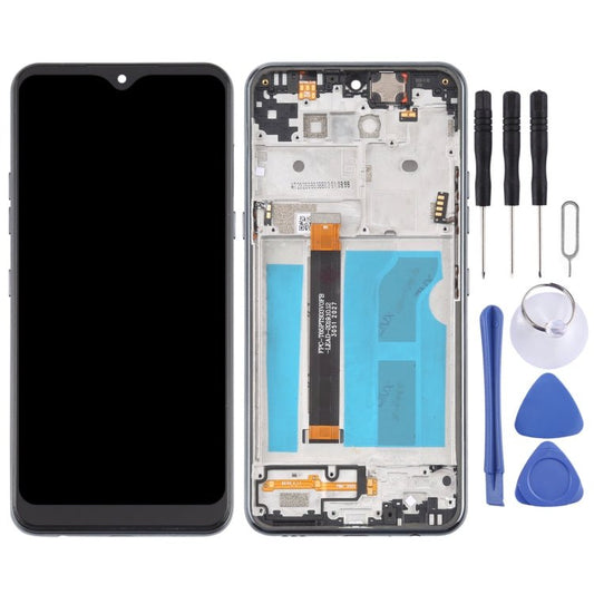 LCD Screen and Digitizer Full Assembly with Frame for LG Q51 LM - Q510N, For LG Q51 - ORIWHIZ