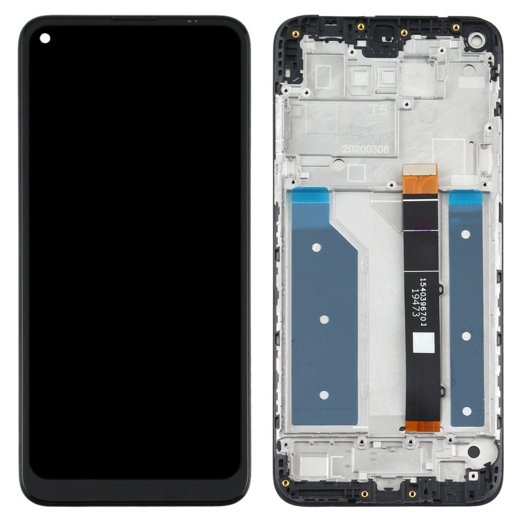 LCD Screen and Digitizer Full Assembly With Frame for LG Q61, For LG Q61 - ORIWHIZ