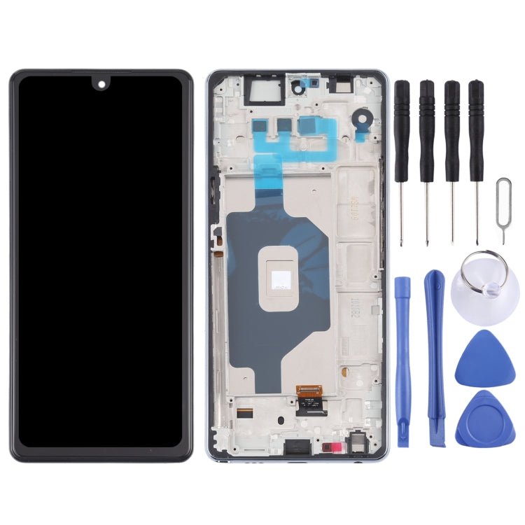 LCD Screen and Digitizer Full Assembly with Frame for LG Stylo 6 / K71 LMQ730TM LM - Q730TM LMQ730HA LM - Q730HA, For LG Stylo 6 / K71 - ORIWHIZ