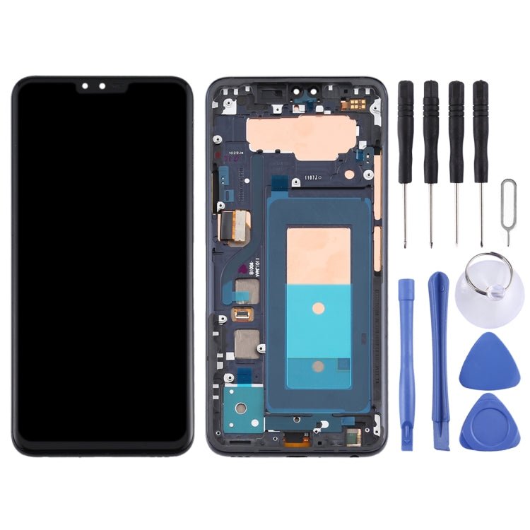 LCD Screen and Digitizer Full Assembly with Frame for LG V40 ThinQ, For LG V40 ThinQ - ORIWHIZ