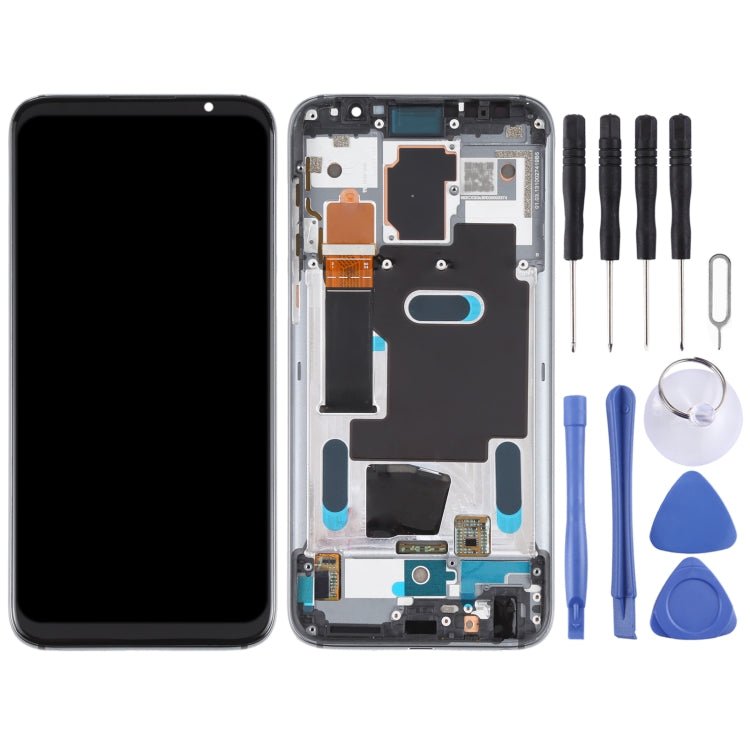LCD Screen and Digitizer Full Assembly with Frame for Meizu 16 / 16th / M882H / M882Q, For Meizu 16 / 16th - ORIWHIZ