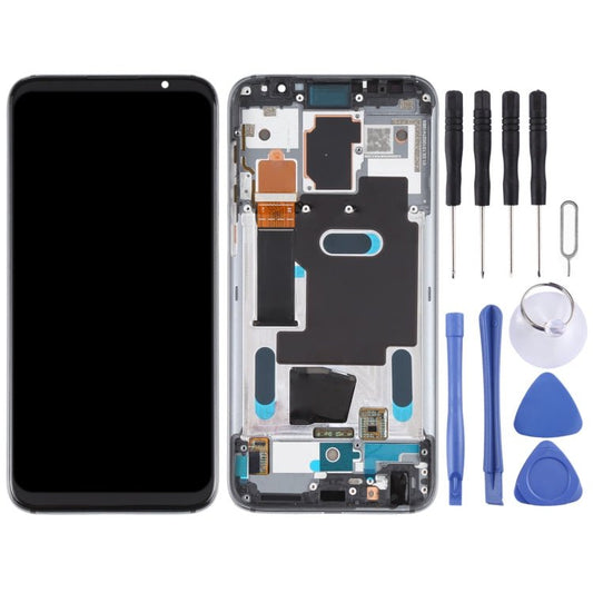 LCD Screen and Digitizer Full Assembly with Frame for Meizu 16 / 16th / M882H / M882Q, For Meizu 16 / 16th - ORIWHIZ